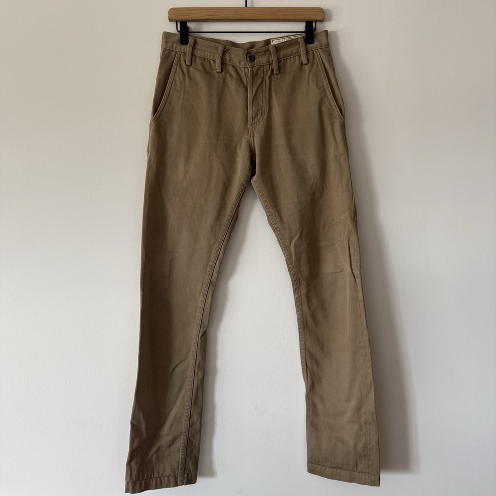 RGT Rogue Territory Officer Trousers Slim Taper Brown Mens Size 29 USA Made READ